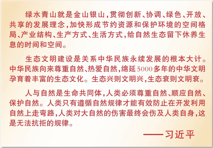 “十三五”，總書記關心的這些事：這五年，綠水青山更美麗